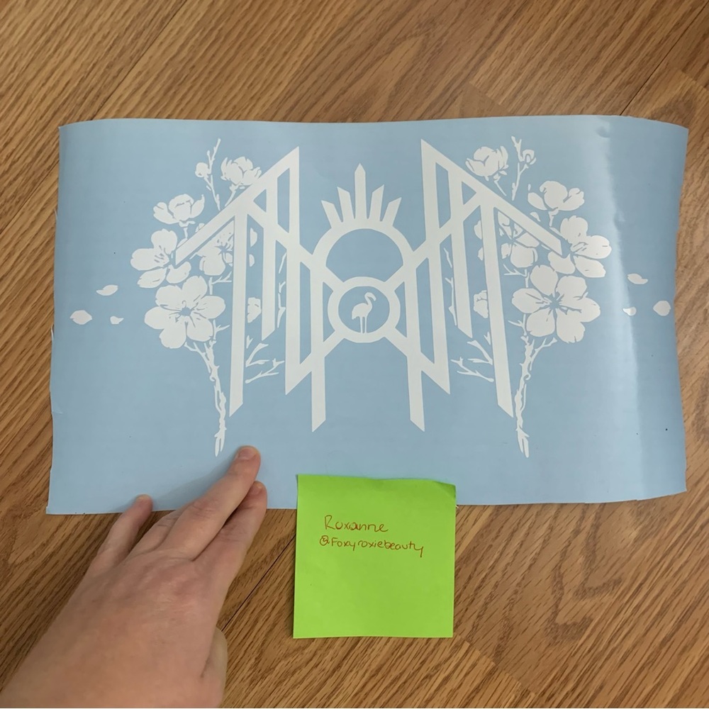 Glossy White Vinyl Decal- Metalcore inspired